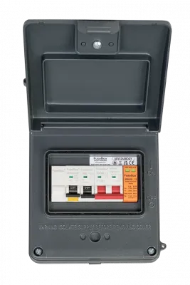 FuseBox IP65 32A Type A Bi-Directional RCBO & SPD Consumer Unit