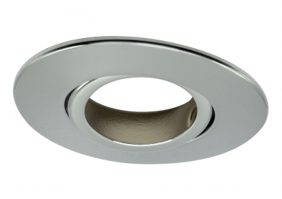 All LED Polished Chrome Twist & Lock Adjustable Bezel for iCan75 Downlight (AFD75)