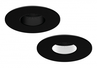 All LED Carbon Black Twist & Lock Fixed Bezel for iCan75 Platinum Downlight (AFDP75)