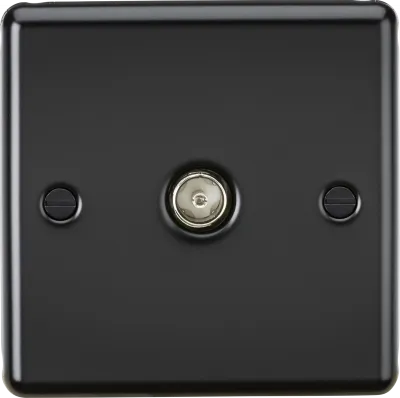 K/Bridge TV Outlet (non-isolated) - Matt Black