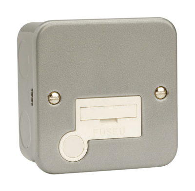 Click Essentials 3A Unswitched Connection Unit + F/O Metal Clad
