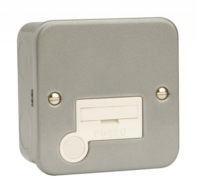 Click Essentials 13a Unswitched Connection Unit + F/O Metal Clad