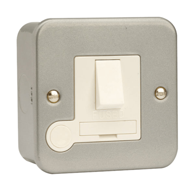 Click Essentials 13A Switched Connection Unit + F/O Metal Clad