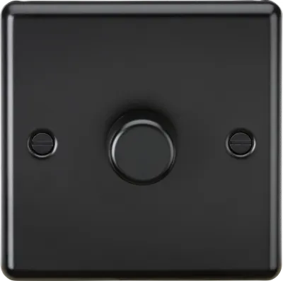 K/Bridge 1G 2 way 10-200W (5-150W LED) Intelligent dimmer - Matt Black