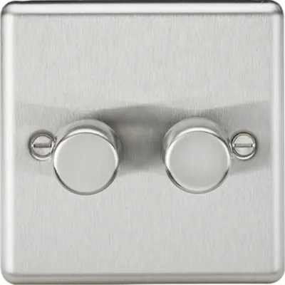 K/Bridge 2G 2-way 10-200W (5-150W LED) Intelligent dimmer - Brushed Chrome
