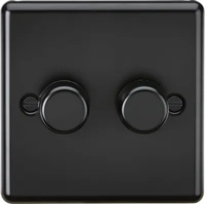 K/Bridge 2G 2 way 10-200W (5-150W LED) Intelligent dimmer - Matt Black