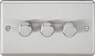 K/Bridge 3G 2-way 10-200W (5-150W LED) Intelligent dimmer - Brushed Chrome