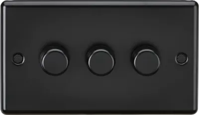 K/Bridge 3G 2 way 10-200W (5-150W LED) Intelligent dimmer - Matt Black
