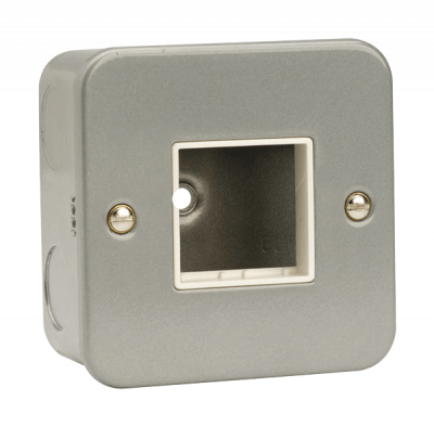 Click MiniGrid Frontplate 1G 2Aperature Metal Clad