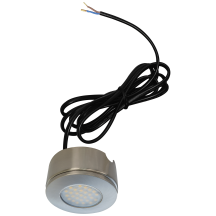 Eterna LED 1.7W surface / recessed cabinet downlight Brushed Nickel