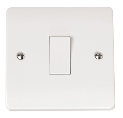 Click Mode 10AX 1 Gang 1 Way Plate Switch