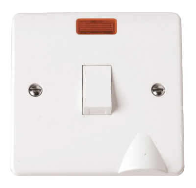 Click Mode 20A DP Plate Switch With Neon & Optional Flex Outlet