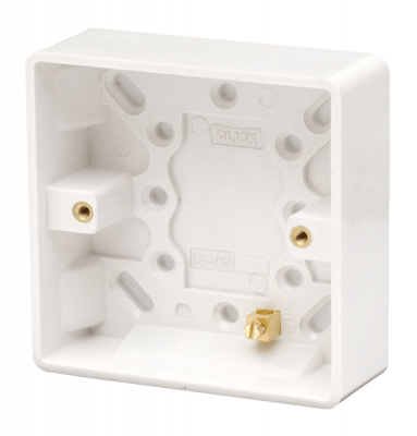Click Mode 1 Gang 25mm Deep Pattress Box