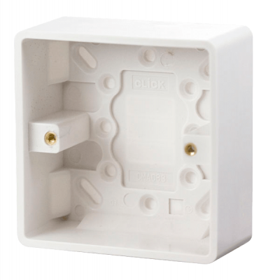 Click Mode 1 Gang 35mm Deep Pattress Box
