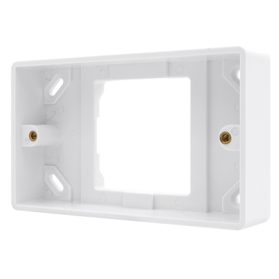 Click Mode 1 Gang to 2 Gang 25mm Deep Converter Pattress