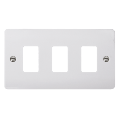 Click Mode 3 Gang GridPro Frontplate