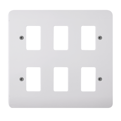 Click Mode 6 Gang GridPro Frontplate