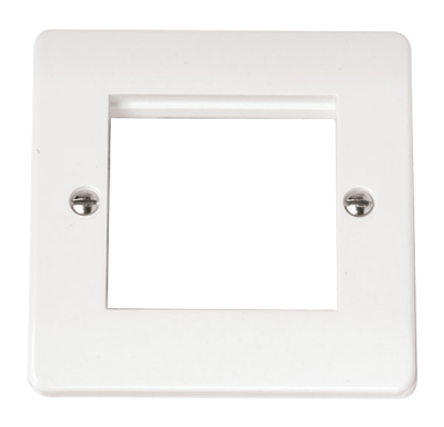 Click Mode 1 Gang New Media Unfurnished Plate - 2 Apertures