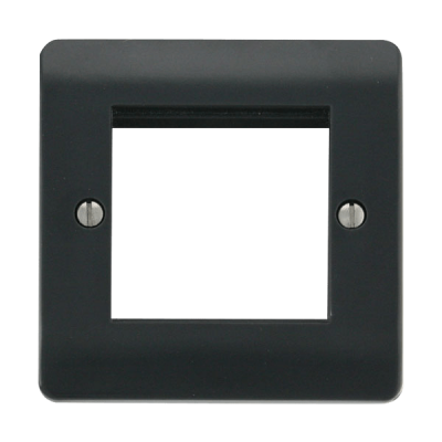 Click Mode 1 Gang New Media Unfurnished Plate - 2 Aperture Part M