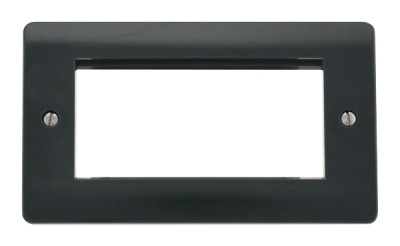 Click Mode 2 Gang New Media Unfurnished Plate - 4 Aperture Part M