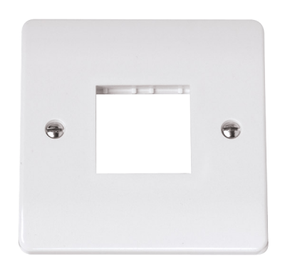 Click Mode 1 Gang MiniGrid Unfurnished Plate - 2 Aperture
