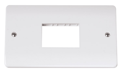 Click Mode 2 Gang MiniGrid Unfurnished Plate - 3 Aperture