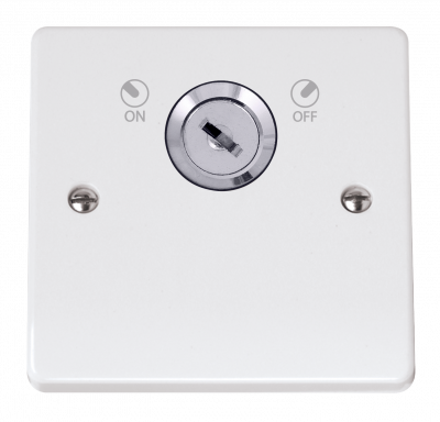 Click Mode 20A DP 1 Gang Plate Key Lockable Switch