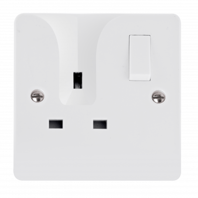 Click Mode 13A 1 Gang DP Switched Locating Plug Socket