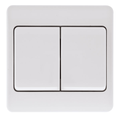 Click Mode 10AX 2 Gang 2 Way Wide Rocker Switch
