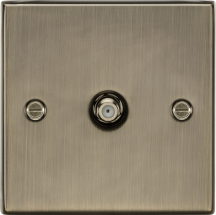 K/Bridge SAT TV Outlet - Antique Brass
