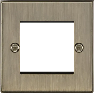 K/Bridge 2G Euro Modular Faceplate - Antique Brass