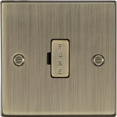 K/Bridge 13A Fused Spur Unit - Antique Brass