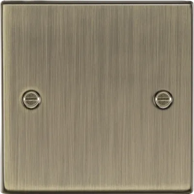 K/Bridge 1G Blanking Plate - Antique Brass