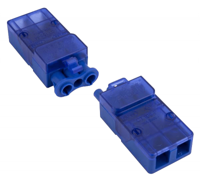 Click Flow 250V~ 20A 3 Pole Complete Push Fit Connector