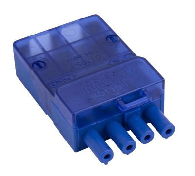 Click Flow 250V~ 20A 4 Pole Female Push Fit Connector