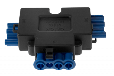 Click Flow 250V~ 20A 4 Pole 1 In 2 Splitter
