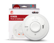 Aico Mains powered with a 10-year rechargeable lithium cell back-up Multi-Sensor Heat & CO Alarm