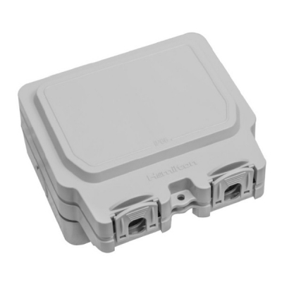 Hamilton - Elemento Grey IP66 2 gang Enclosure