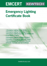 Kewtech Emergency Lighting Certificate Book