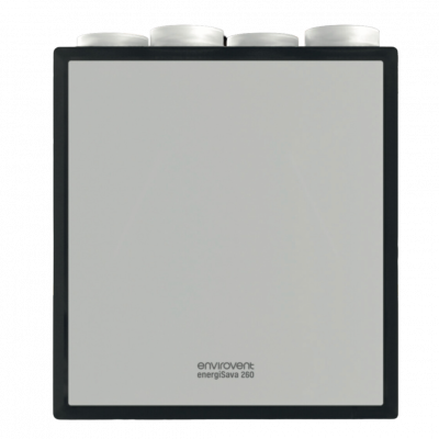 Envirovent EnergiSava 260 MVHR - Wall mounted with summer bypass, boost remote control (wireless) - Right Handed