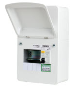 FuseBox 4 Way Metal Board c/w 63A RCD