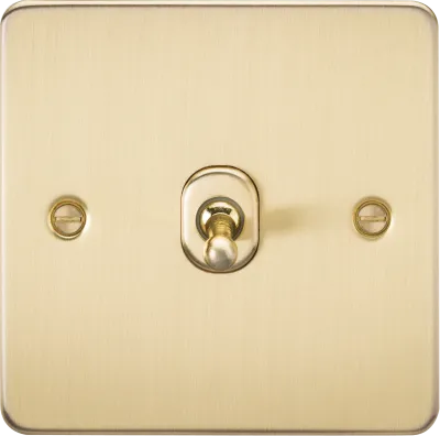 K/Bridge 10AX 1G 2-way Toggle Switch - Brushed Brass