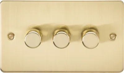 K/Bridge 3G 2-way 10-200W (5-150W LED) Intelligent dimmer - Brushed Brass