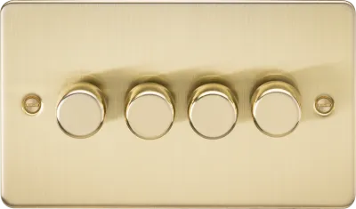 K/Bridge 4G 2-way 10-200W (5-150W LED) Intelligent dimmer - Brushed Brass
