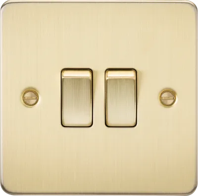K/Bridge 10AX 2G 2-way switch - Brushed Brass