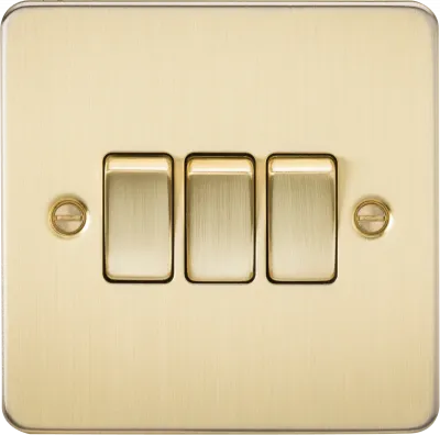 K/Bridge 10AX 3G 2-way Switch - Brushed Brass
