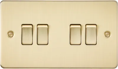 K/Bridge 10AX 4G 2-way Switch - Brushed Brass
