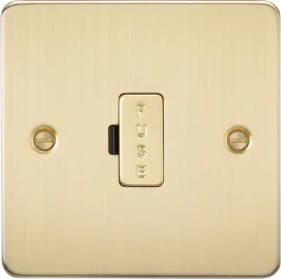 K/Bridge 13A Unswitched Fused Spur Unit - Brushed Brass