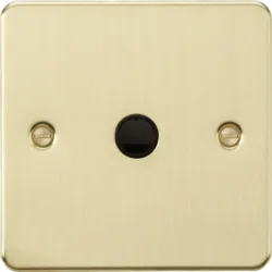 K/Bridge 20A Flex Outlet Plate - Brushed Brass