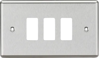K/Bridge 3G Grid Faceplate - Brushed Chrome